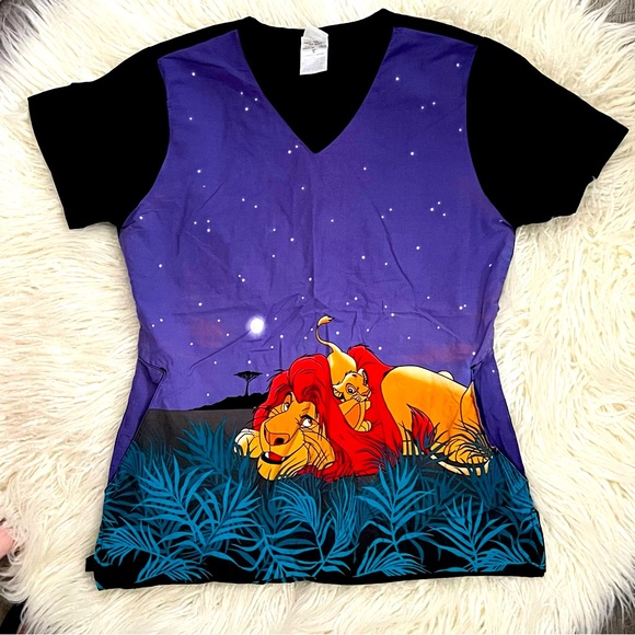 Disney Tops - Disney Lion King Scrub Top GUC